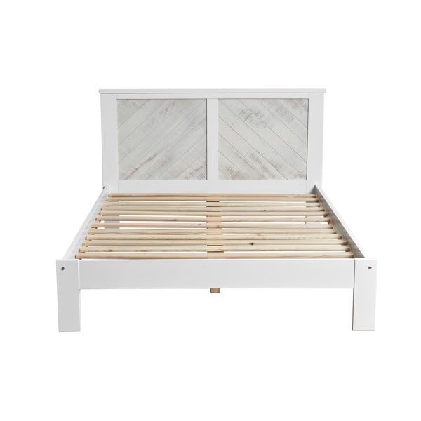 Biela dvojlôžková posteľ Marckeric Roma, 140 × 190 cm