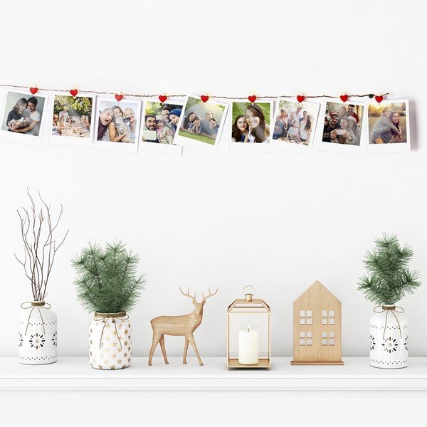 LED svetelná reťaz s klipmi v tvare srdca DecoKing, 10 svetielok, dĺžka 1,4 m-image-4
