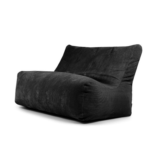 Čierny menčestrový sedací vak Sofa Seat Lounge – SLOWDOWN