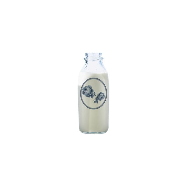 Sklenená fľaša na mlieko Creative Tops Vintage Indigo, 450 ml