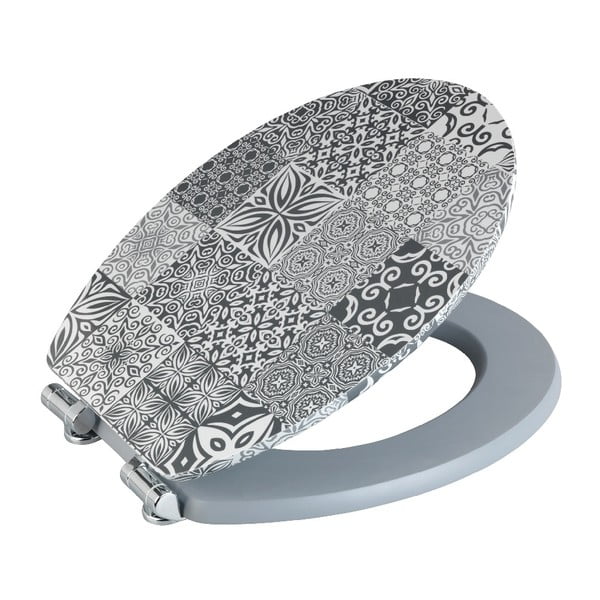 WC sedadlo z drevovláknitej dosky Wenko Portugal, 44 × 37,5 cm-image-1