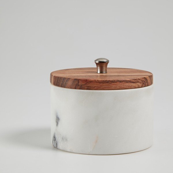 Mramorová dóza Kave Home Karla, objem 0,25 l-image-1