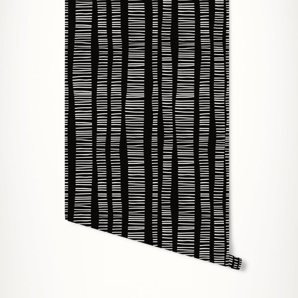 Čierna samolepiaca tapeta LineArtistica Brenda, 60 × 300 cm