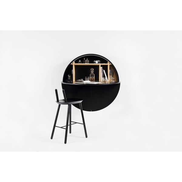 Čierny multifunkčný nástenný stôl EMKO Pill-image-3