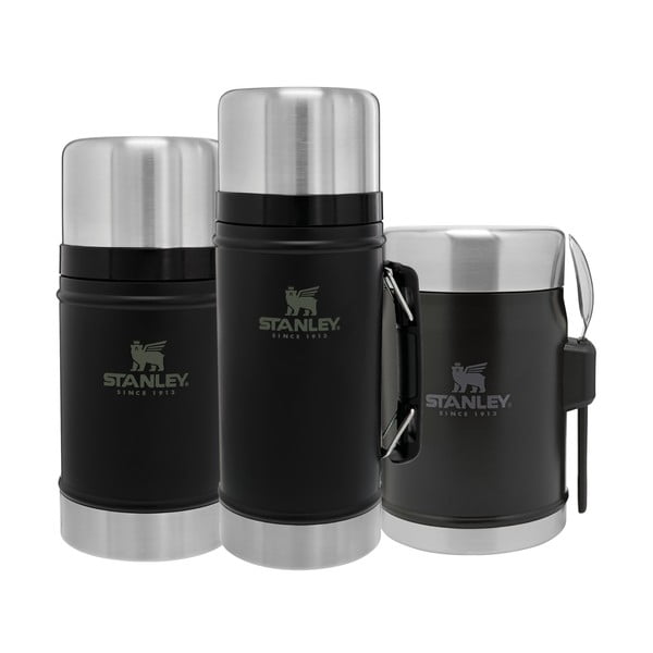 Čierna termoska na jedlo z nehrdzavejúcej ocele 940 ml Legendary Classic Black – Stanley-image-2