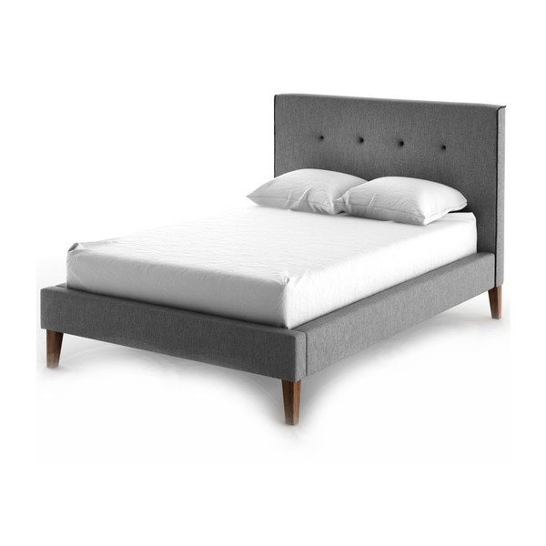 Posteľ Ariel Grey/Black, 160x200 cm