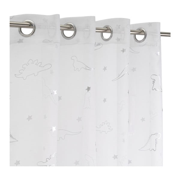 Biela/v striebornej farbe záclona 140x260 cm Dinos – Casa Selección-image-2
