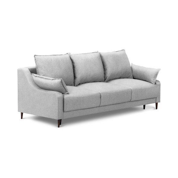 Svetlosivá rozkladacia pohovka s úložným priestorom Mazzini Sofas Ancolie, 215 cm-image-2