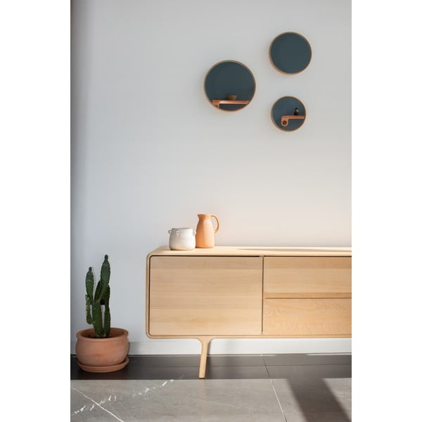 TV komoda z masívneho dubového dreva Gazzda Fawn Natural-image-3