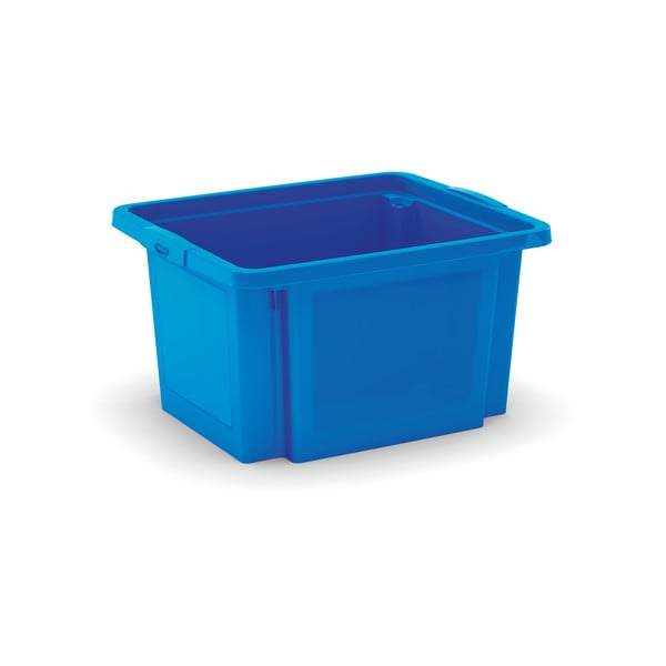 Modrý plastový úložný box 42x35x23 cm H-Box S – KIS