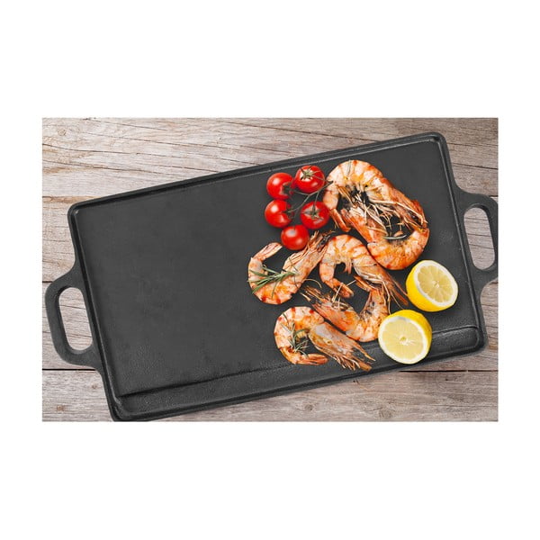 Liatinová grilovacia doska 23x45,5 cm LITINA – Orion-image-2