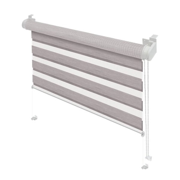 Taupe roleta deň a noc 97x150 cm Zebra Silvalin – Gardinia-image-1