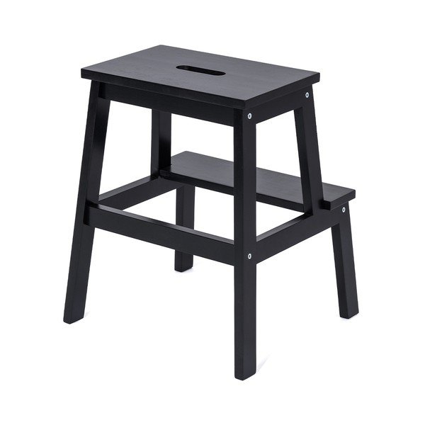 Čierna stolička z kaučukového dreva Corg - Bonami Selection-image-1