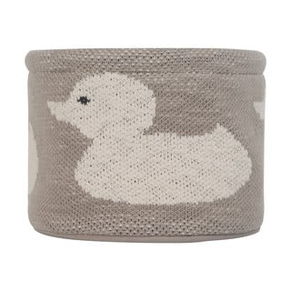 Béžový bavlnený organizér Kindsgut Duck, ø 16 cm