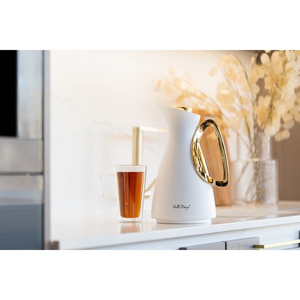 Termoska v bielo-zlatej farbe 1 l Alessia – Vialli Design-image-4