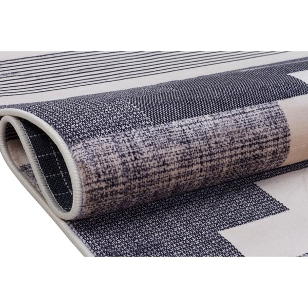 Sivo-béžový umývateľný koberec 160x100 cm - Vitaus-image-3