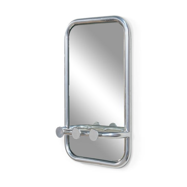 Kovový vešiakový panel v striebornej farbe 35x60x11 cm Retro – Spinder Design-image-2