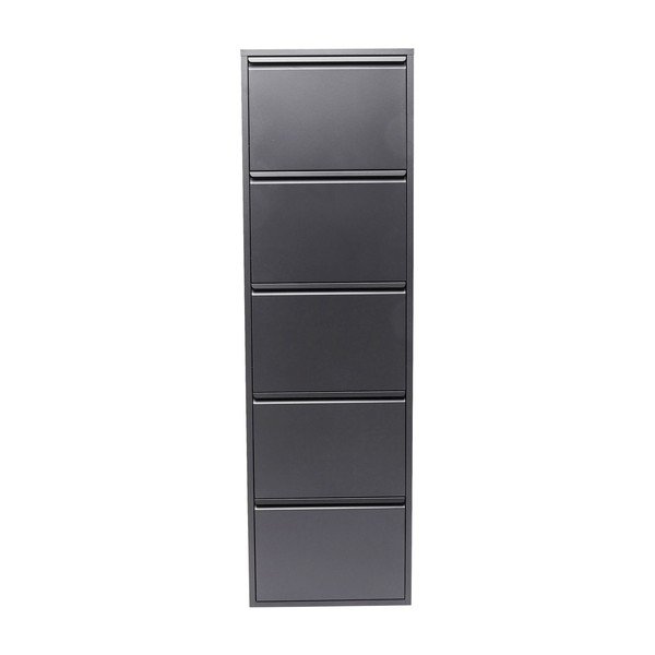 Antracitovosivá skrinka na topánky Kare Design Caruso-image-1