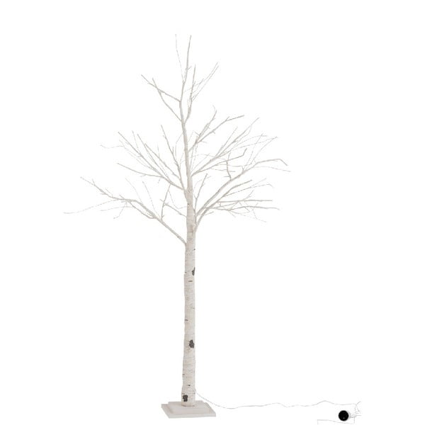 Svietiaci LED dekoratívny papierový stromček J-Line Birch, výška 160 cm