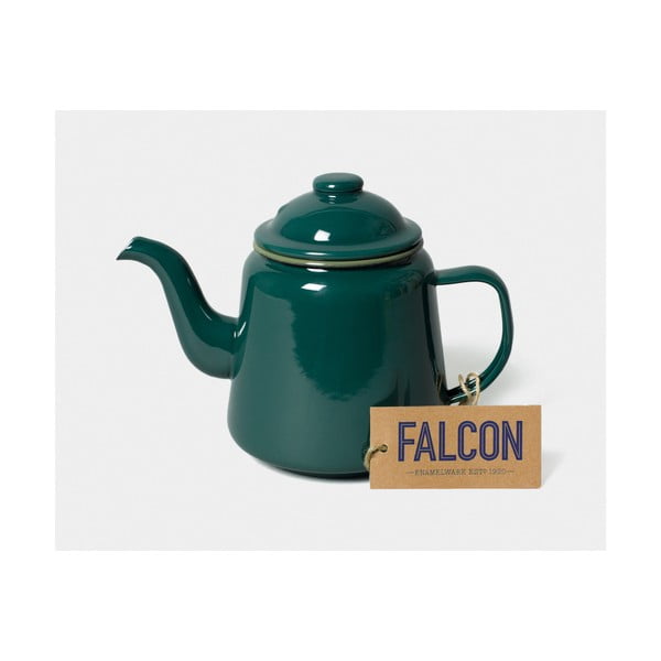 Zelená smaltovaná čajová kanvička Falcon Enamelware, 1 l