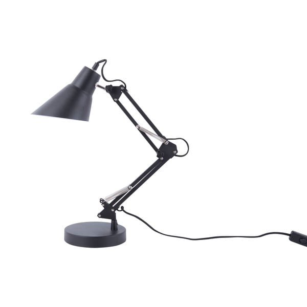 Čierna železná stolová lampa Leitmotiv Fit