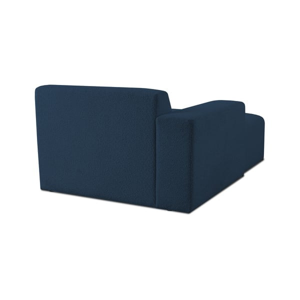 Tmavomodrý modul pohovky z textílie buklé (ľavý roh) Roxy – Scandic-image-3