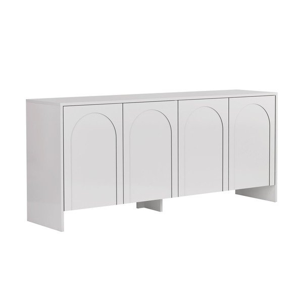 Biela komoda 180x80x45 cm Arlen  – Kalune Design