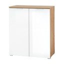 Biela skrinka na topánky v dekore duba Telde - Germania