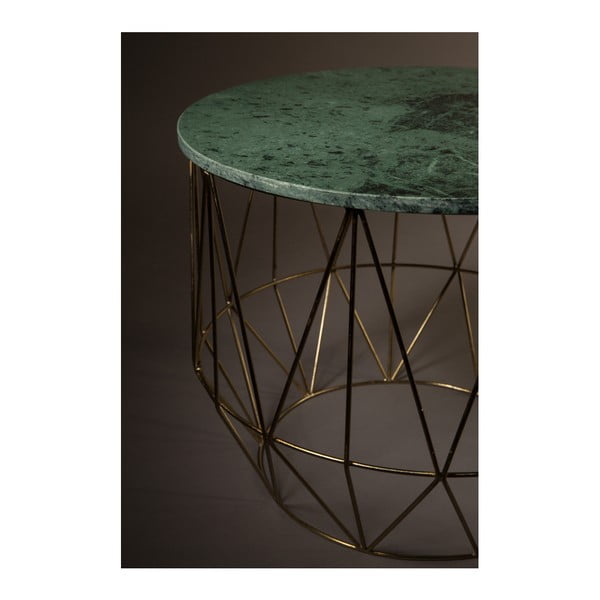 Odkladací stolík s mramorovou doskou Dutchbone, ⌀ 51 cm-image-1