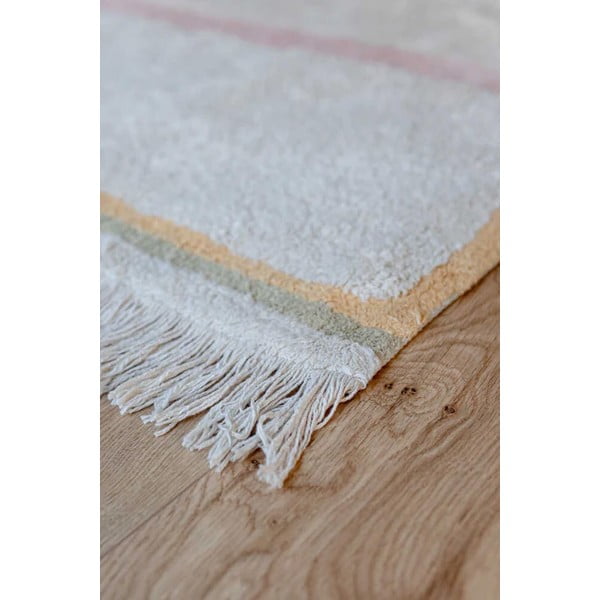 Ružovo-krémový prateľný ručne tkaný bavlnený koberec 200x300 cm Lanes Vintage Nude – Lorena Canals-image-3