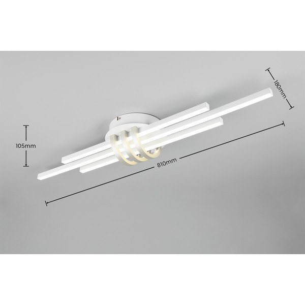 Biele LED stropné svietidlo 18x81 cm Cinto – Reality-image-4