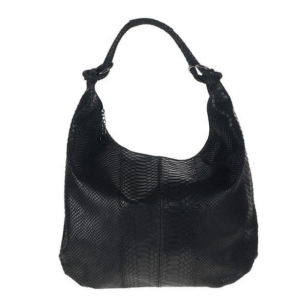 Čierna kožená kabelka Giulia Bags Maga
