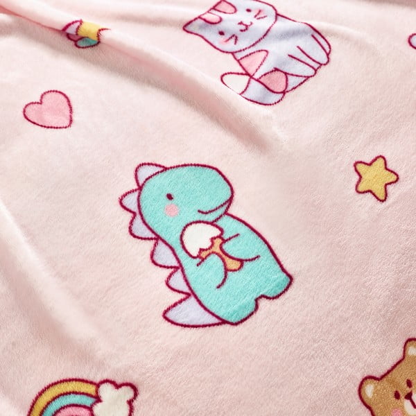 Ružová fleecová detská deka 130x170 cm Forever Together – Catherine Lansfield-image-3