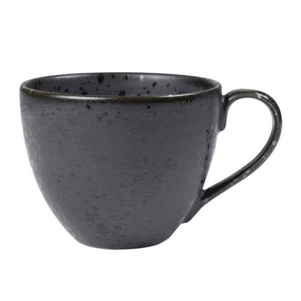 Čierna kameninová šálka na čaj Bitz Mensa, 460 ml
