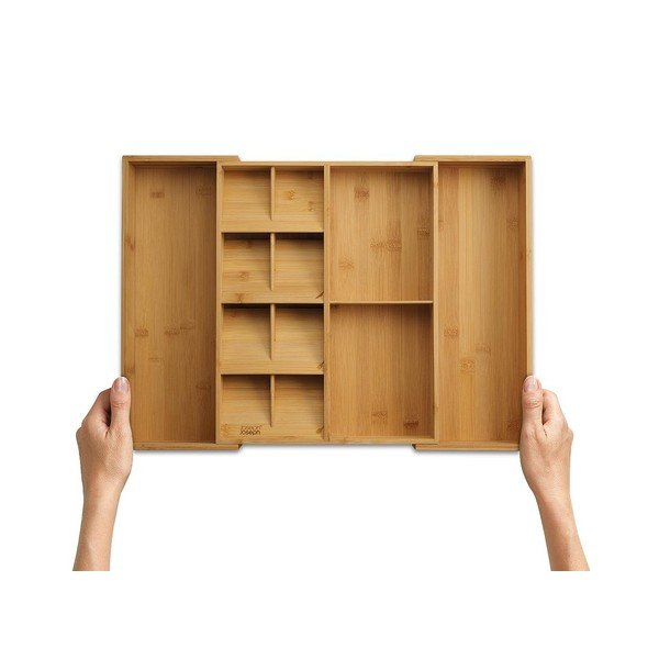 Nastaviteľný bambusový príborník do zásuvky v prírodnej farbe 32 x 40 cm DrawerStore Bamboo – Joseph Joseph-image-4