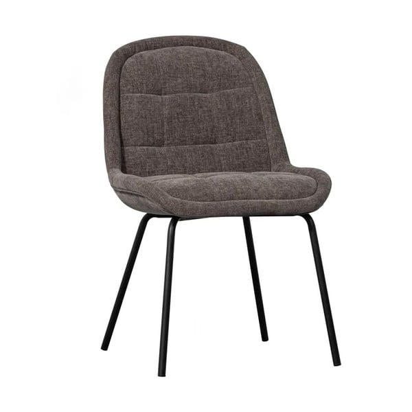 Sivé zamatové jedálenské stoličky v súprave 2 ks Crate – WOOOD