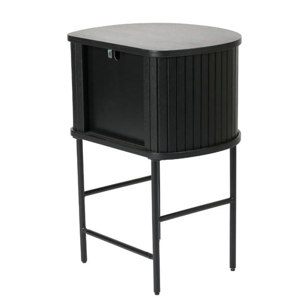 Čierny nočný stolík Nola – Unique Furniture-image-4