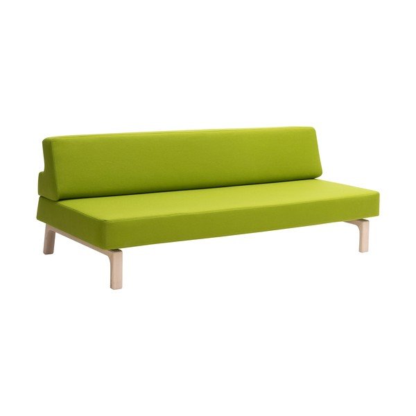 Limetkovozelená rozkladacia pohovka Softline Lazy-image-3