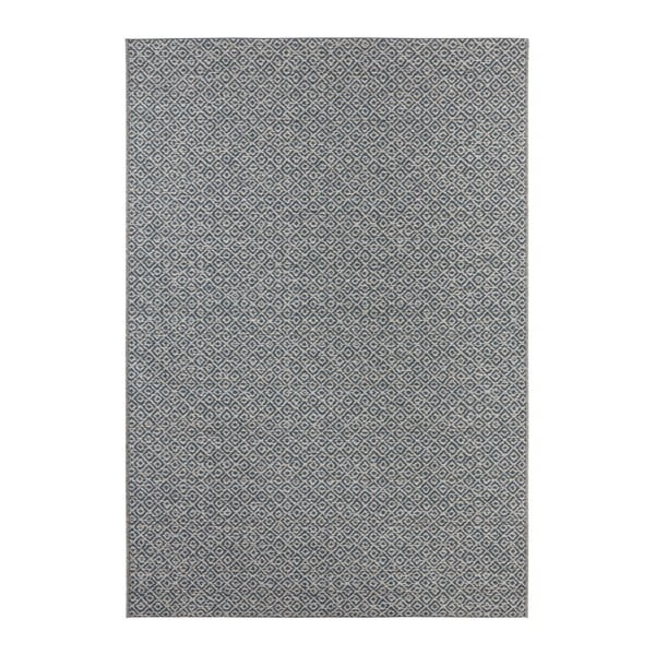 Modrý koberec vhodný aj do exteriéru Elle Decoration Bloom Croi×, 140 x 200 cm