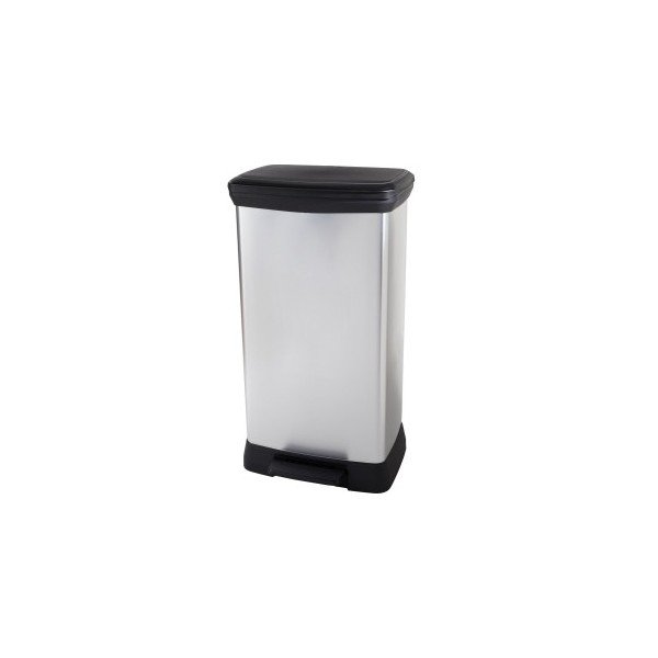 Plastový odpadkový kôš na triedený odpad/pedálový 23+23 l Deco - Curver-image-1