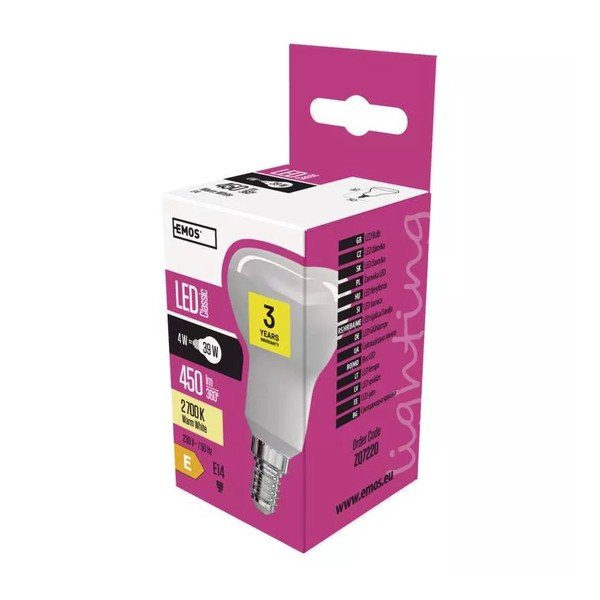 Teplá LED žiarovka E14, 4 W - EMOS-image-1