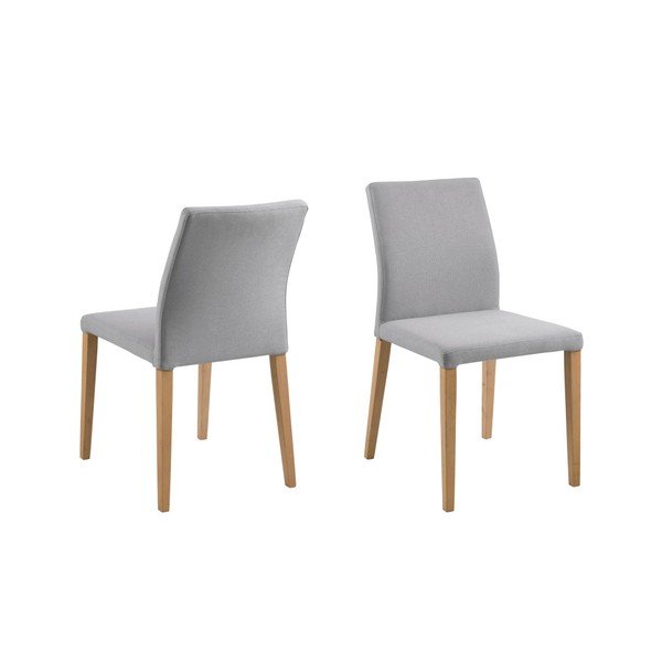 Sada 2 svetlosivých jedálenských stoličiek Actona Zina Dining Set-image-3