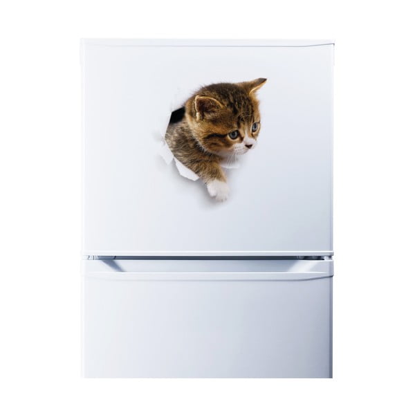 Nástenná samolepka Ambiance Hiding Cat-image-2