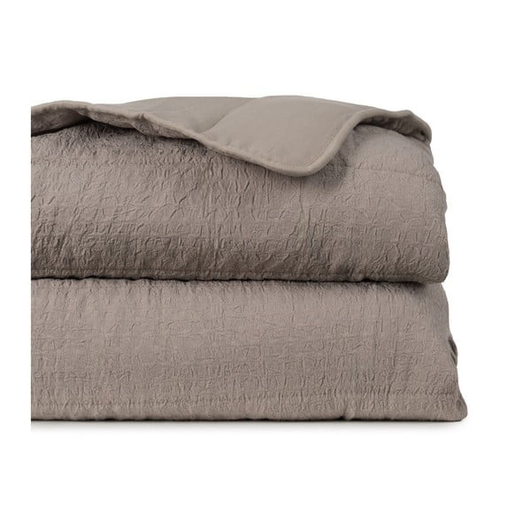 Taupe prešívaný pléd 240x260 cm – Ixia