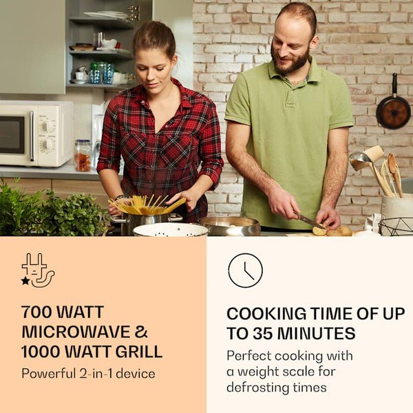 Béžová mikrovlnná rúra Klarstein Caroline-image-4