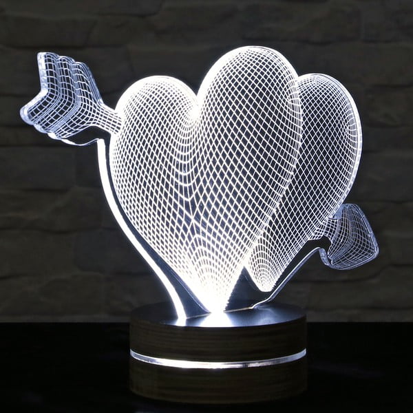 3D stolová lampa Two Hearts-image-2
