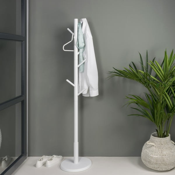 Biely vešiak z kaučukového dreva ø 36x170 cm Bro – Spinder Design-image-1