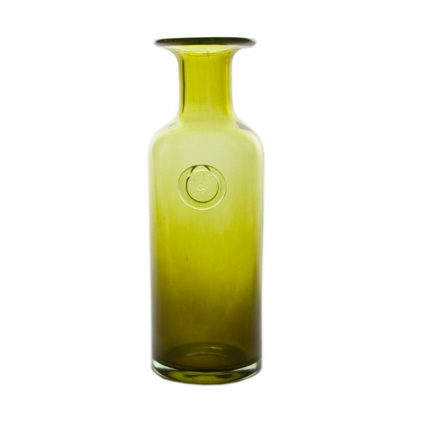 Sklenená karafa/váza Carage, olivová