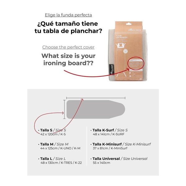 Poťah na žehliacu dosku 141x48 cm K-Surf – Rolser-image-3