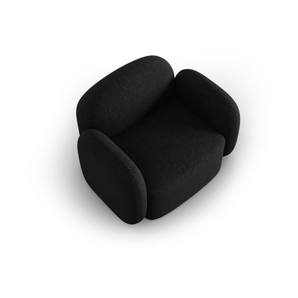 Čierne kreslo Blair – Micadoni Home-image-3